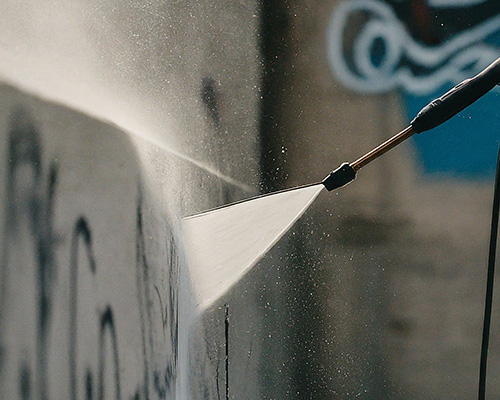 Pressure Washing Graffiti