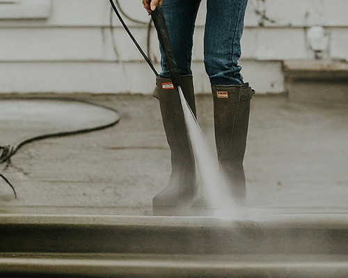 Pressure Washing Steps